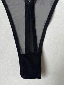 女士时尚性感露背连体裤 - 黑色 - 查看 9