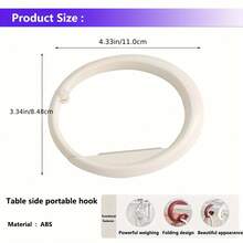 2 Móc treo túi không cần khoan - Móc nổi chịu lực, không cần khoan lắp đặt, tiết kiệm không gian cho ví, bóp, chìa khóa, túi xách - Thích hợp cho gia đình, văn phòng, du lịch - Móc nhựa bền, móc treo ví, nhân viên văn phòng, móc tiện dụng - Nhiều màu - Xem 3