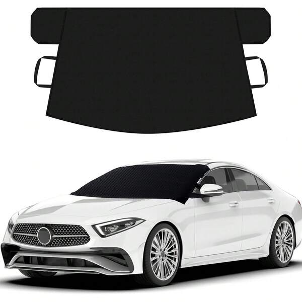 All-Weather Windshield Snow Cover - Best For Deicing And Frost, Full-Season Front Window Car Sun Shade Accessory