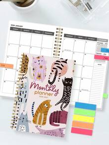 BUBU 2026-2027 Academic Year Weekly And Monthly Planner, Jan 2026 - Dec 2027, 6.5" X 8.2", Flexible Cover, Wirebound, School & Office Supplies Back To School Supplies - Multicolor - View 1
