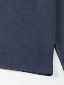 Men's Thermal Underwear Set, Fashionable And Warm, Suitable For Autumn/Winter, Casual And Versatile For Teenagers And Young Adults - Navy Blue - View 5