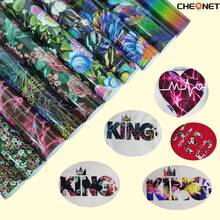 CHEONET-10pcs Leopard Print Heat Transfer Vinyl Sheets, 9.8X 11.8In - DIY Iron-On Decal Film For T-Shirts, Tote Bags, Caps, Pants - Craft Vinyl With Animal Patterns