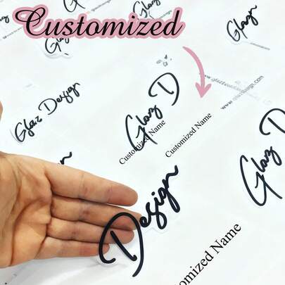 Nhãn trong suốt tùy chỉnh, Nhãn dán trong suốt cắt khuôn nhiều màu sắc, Nhãn dán trong suốt chống thấm nước của công ty được cá nhân hóa, Nhãn bao bì trong suốt