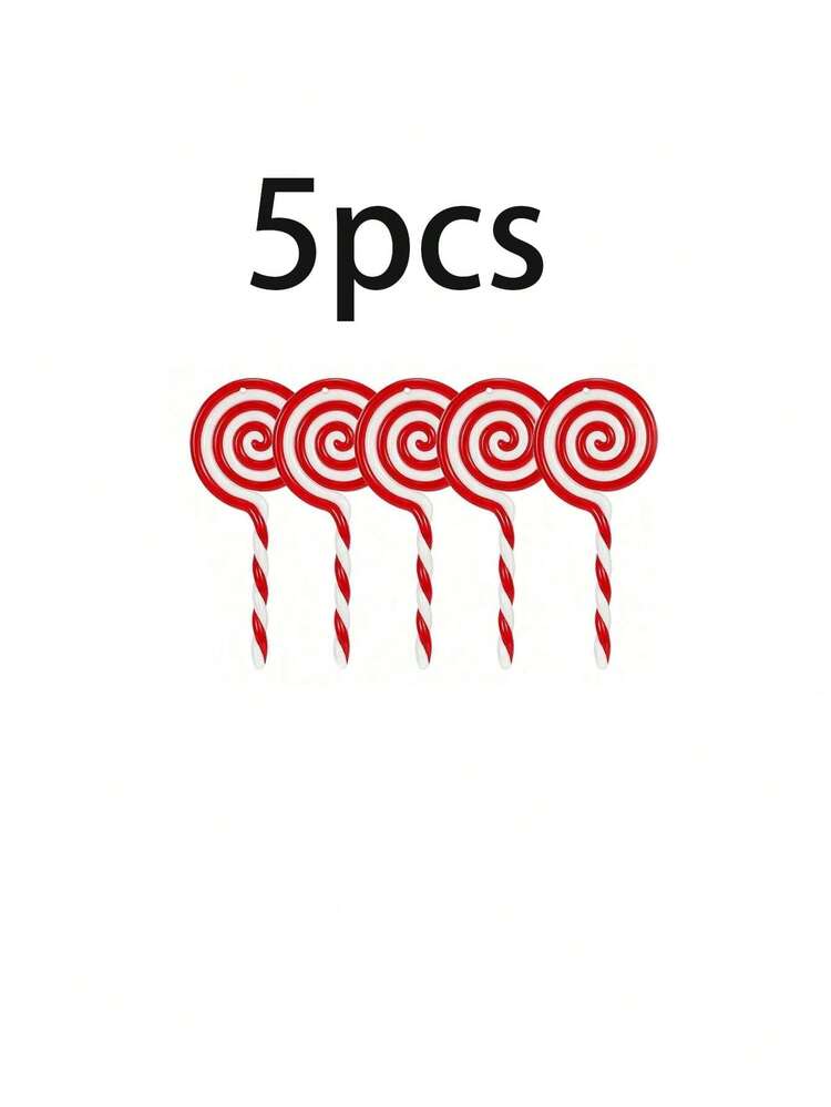 5 件 5 英寸圣诞糖果挂饰、圣诞棒棒糖装饰、圣诞树装饰道具、棒棒糖创意红白糖果挂饰、场景 DIY 装饰、圣诞树和壁炉挂饰、家居装饰、圣诞挂饰 - 彩色 - 查看 11