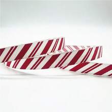 5yards 10mm Christmas Ribbon Printed Christmas Polyester Ribbon For Handmade Design Christmas Decoration Gift Packing