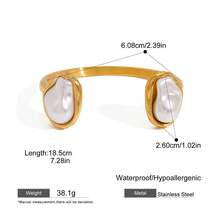 S SHOPBOHO 1 món quà xa xỉ cho cô ấy Trang sức lấy cảm hứng từ phong cách cổ điển Vòng tay mở siêu rộng Vòng tay đá quý cổ điển - vòng tay mở - Xem 17