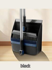 Multi-Functional Vertical Broom And Dustpan Three Pieces Set, Rotatable Non-Stick Hair Scraper Water Scraper Broom Dustpan Combination Set, Flexible Cleaning Combination, Suitable For Home Use - Suitable For Living Room, Bedroom, Bathroom, Kitchen, Courtyard And Other ScenesCan Be Used For Home Decoration, Car Decoration, Office Desk Decoration, Dining Table Decoration, Teacher's Day Gift, Birthday Gift - Multicolor - View 11