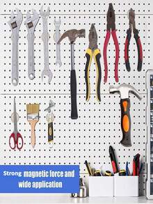 5pcs, 30x3mm Neodymium Iron Boron Super Strong Magnets - Heavy Duty Permanent Rare Earth Round Disc Magnets, Double-Sided Adhesive, Suitable For DIY Crafts, Model Building, Refrigerator Magnets, Office Supplies & Creative Projects - Silver - View 5