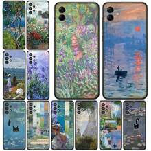 Claude Monet Cat Impressionism Waterlily compatible with Apple  15 16 Plus 13 11 12 Pro Max X XR ProMax 15+ 16Plus 16E Cover Case, Cover compatible with funda  17 pro max, funda  17 pro, funda  17, funda  16, funda  16 pro max, funda  15 - 10 - Ver 3