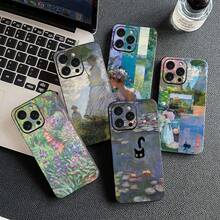 Claude Monet Cat Impressionism Waterlily compatible with Apple  15 16 Plus 13 11 12 Pro Max X XR ProMax 15+ 16Plus 16E Cover Case, Cover compatible with funda  17 pro max, funda  17 pro, funda  17, funda  16, funda  16 pro max, funda  15 - 10 - Ver 7