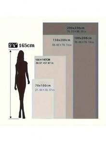 1pc Soft Vintage Style Faux Fur Blanket - Cozy Choice For Sofa And Chair, Striped Pattern, Machine Washable, Polyester Blend, Comfortable For All Seasons, Chair/Bed Cover | Soft Blanket | Polyester Blend, Rabbit Decor - Khaki - View 3