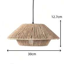 1 pieza Pantalla de lámpara de cesta de mimbre, pantalla de lámpara de rama de ratán tejida estilo bohemio, pantalla de lámpara de mimbre natural, pantalla de lámpara tejida a mano, pantalla de lámpara con forma de cabaña, adecuada para lámpara de pie, lámpara colgante, araña, lámpara de mesa, lámpara de pared, perfecta para el hogar, sala de estar, dormitorio, cocina, pasillo, cafetería, restaurante, bar de música, exterior, baño, vacaciones, Navidad, regalo - 1 pantalla de lámpara de cabaña - Ver 3