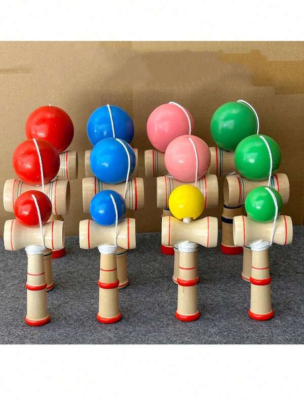 1pc Kendama Skill Ball, Professional Sword Ball Suitable For Adults To Play Outdoors In Parks, Squares Or Gatherings With Friends, Fun Interactive Balancing Toss Game, Great Gift For Friends, Parties, Birthdays (The Small Size Is Really Small, Please Order Carefully)