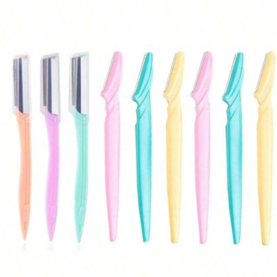 Eyebrow Razor 9 Pack Precision Facial Hair Trimmer For Women Eyebrow Shaper Facial Razor For Men - Multicolor - View 1
