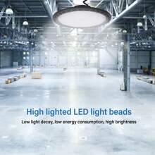 Campana High Bay Ufo 200w Luz Blanca Lámpara De Campana Techo Led Luz Blanca Industriales,Potencia máxima nominal 200 Wluz De Área De Almacén Comercial Para Almacén, Tienda, Cochera, Granero - luz blanca - Ver 3