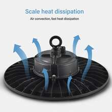 Campana High Bay Ufo 200w Luz Blanca Lámpara De Campana Techo Led Luz Blanca Industriales,Potencia máxima nominal 200 Wluz De Área De Almacén Comercial Para Almacén, Tienda, Cochera, Granero - luz blanca - Ver 4