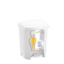 Baby Room Organizer Kit In Rattan With Basket, Trash Cans, Multipurpose Boxes And Soap Dispenser - White - View 4