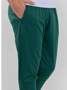 Men's Dry Fit Pants With Pockets – Comfortable, Lightweight And Sporty Style Palm Tree Green - 綠色 - 查看 2