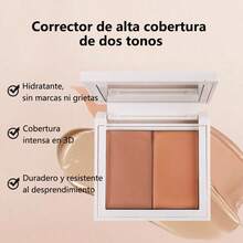 Crema correctora ligera y sin trazos, con alta cobertura para ocultar marcas de acné y ojeras, de larga duración sin descascararse, natural y adherente, compañera perfecta de la base de maquillaje hidratante y nutritiva,10g - Por defecto - Ver 8