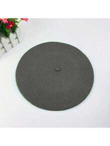 1 pieza Boina de lana retro unisex, esencial para la temporada de otoño/invierno - Multicolor - Ver 6