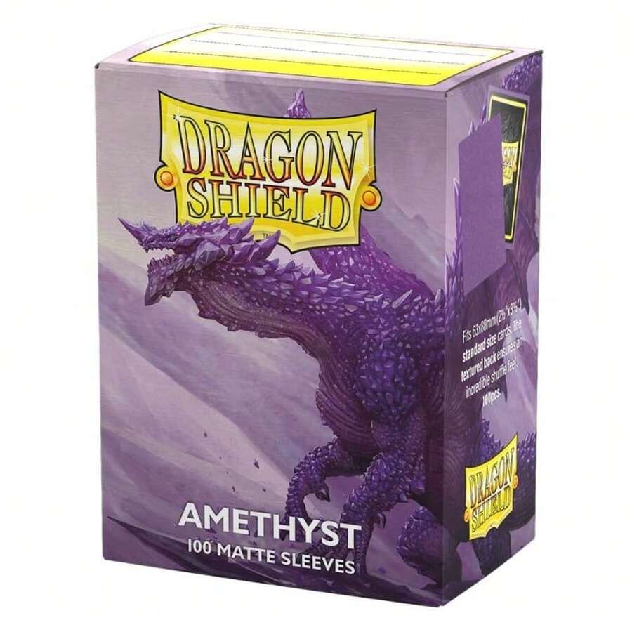 Standard-Hüllen in mattem Amethyst-Lila (100 Stück) – Dragon Shield - Violett - Übersicht 1