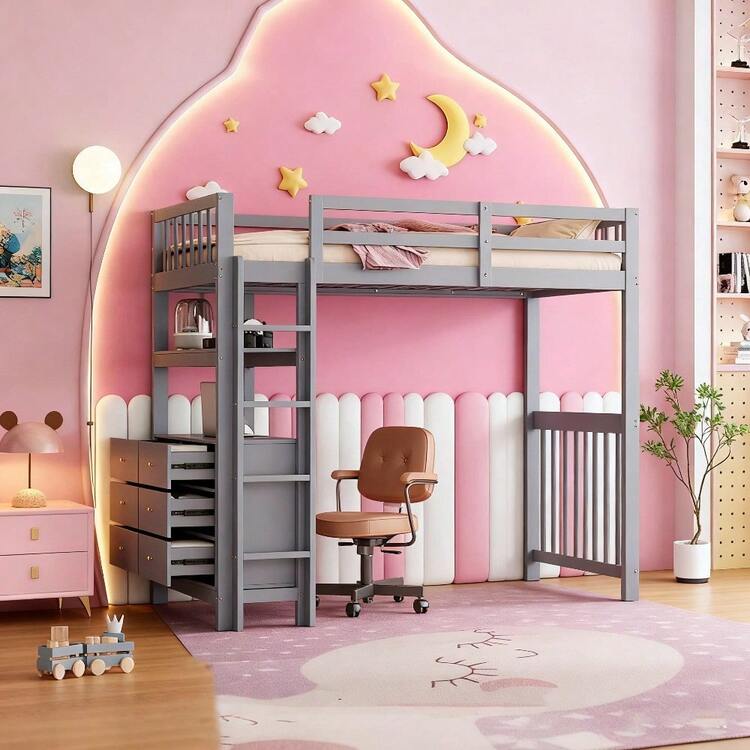 Kids Bed Frames, Headboards & Footboards - 灰色 - 查看 1