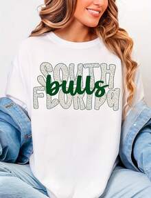 South Florida Bulls Cheetah Print  Tee USF Gameday Shirt220G Heavyweight Cotton T-Shirt For And Wo – Crafted From Thick, Breathable Pure Cotton For Lasting Comfort And Durability. Perfect For Work, Gym, Travel, Casual Outings, Outdoor Sports, And Layering In All Seasons. Great For School, Streetwear, Or Just Relaxing At Home. - trắng - Xem 1