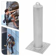 LYNICESHOP Heavy-Duty Fence Posts, 18" X 10" High, 8 Holes + 40 Small Holes With Screws, 5000 Lbs Breaking - Silver - View 1