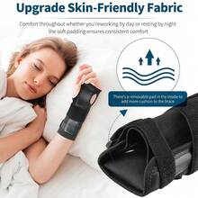 Wrist Support Brace, Adjustable Compression Wrist Guard To Relieve Carpal Tunnel Syndrome, Suitable For Left And Right Hands - Black - View 5