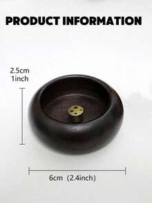 1个小型简约风格木质香薰烛台，便携式，适合家居、办公室、酒店装饰，也可作为情人节、母亲节、生日、毕业典礼等节日的纪念品。 - 隨機顏色 - 查看 6