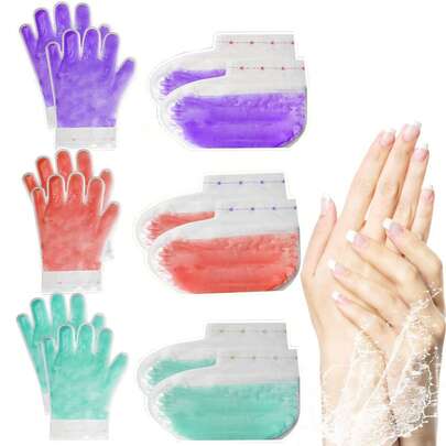 مجموعة العناية باليدين والقدمين بشمع البارافين، قفازات قناع اليد المنزلية، قناع مرطب لليدين والقدمين - بالخزامى والكولاجين وزيت جوز الهند والصبار والورد والعسل، مجموعة هدايا SPA، مجموعة هدايا العناية بالجمال للنساء