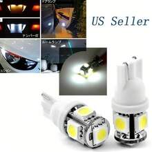 50 PCS T10 Side Wedge 5-SMD 5050 Car LED Light Bulbs W5W 2825 158 192 168 194