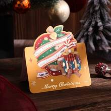 27/18pcs Assorted Elegant Christmas Gold Foil Greeting Cards, Random Style, Perfect Gift For Friends And Family, Merry Christmas - متعدد الألوان - مشاهدة 6