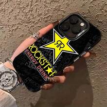 Funda para Teléfono: Funda Rockstar Energy Drink - Compatible con iPhone 17, 16e, 16, 15, 14,..., 12/11 Mini Pro Max Air X...XSMAX 8 Plus 7 (Cubierta Mate Anticaídas), Accesorio Móvil, Funda Moderna, Material Duradero, Textura Suave, Usuarios Casuales - Color 1 - Ver 2