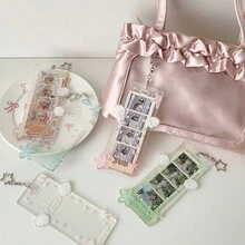 Transparent Angel Wings Acrylic 4-Frame Card Holder, 4-Grid Acrylic Idol Fandom Hanging Accessory - Multicolor - View 8