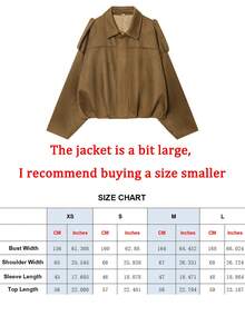 女士飞行员夹克，春季外套，宽松长袖拉链复古夹克，新款夹克，绿色外套 - 銅色 - 查看 2