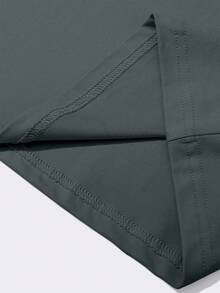 Camiseta casual de verano para hombres cuello redondo manga corta estampado de letras gráfica  Ángeles diseño fresco transpirable moda streetwear básico cómodo dailywear outfit urbano - Gris Oscuro - Ver 6