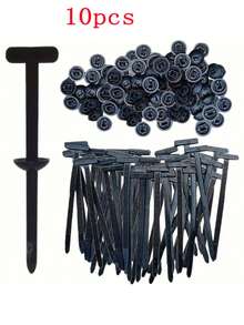 100 fascette stringicavo in nylon per uso generale, fascette stringicavo, attrezzo multiuso in plastica per fascette stringicavo, morsetti a fascetta stringicavo tipo chiodo, utilizzati per legature e fissaggi quotidiani