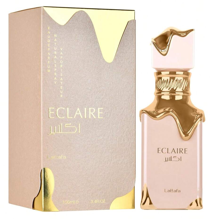 Lattafa Eclaire Eau De Parfum 3.4 Oz / 100 Ml | Long-Lasting Sweet Gourmand Perfume For Women | Vanilla, Caramel, Milk & White Floral Fragrance - Gourmand . Sweet . Oriental . Floral - 查看 1