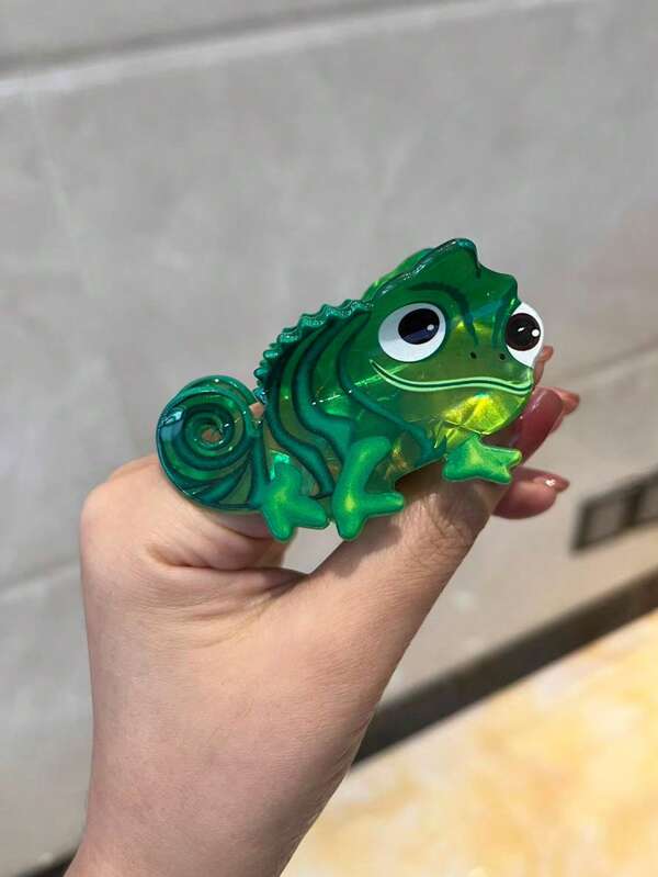 Disney مشبك شعر شامليون باسكال من فيلم تانجلد ديزني، قوي ولا ينزلق، إكسسوار شعر متوسط أنيق، مناسب للاستخدام اليومي والهدايا، ديكور شعر لحفلات وتجمعات، مشبك شعر شامليون باسكال من تانجلد يتغير لونه، إكسسوار شعر متوسط قوي لا ينزلق مع تفاصيل خضراء وسوداء، تصميم حيواني جميل للاستخدام اليومي والحفلات والهدايا