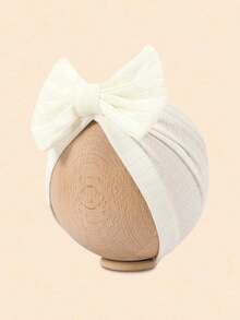 8 Colors Spring And Autumn Style Embroidered Headband Hat With Bow Decoration For 1-12 Months Old Babies, Newborn Baby Girl And Baby Boy Clothes Knitted Hand Sewn Stretch Fabric, Bow Hair Accessories For Girls, Children's Hair Accessories, Cute Decorations For Baby Products, Children's Hair Accessories, Headbands, Girls' Hair Accessories, Girls' Clothes