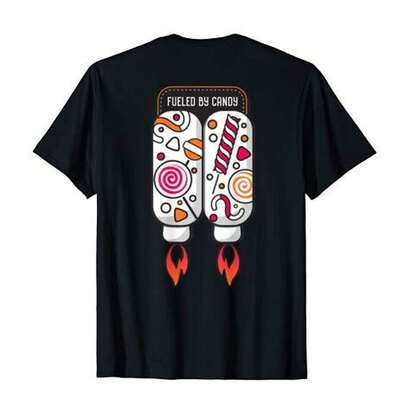 Fueled by C-Andy Jetpack Halloween (Design on Back)…Camiseta unisex de 220 g, 52615 % algodón. Un básico imprescindible. Adecuada para todo tipo de cuerpo, tanto para hombres como para mujeres. Alta calidad. Tejido duradero y de alta calidad, apto para todas las estaciones, suave al tacto y de larga duración. Transpirable. Ideal para mujer. Perfecta para vacaciones.