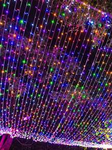 luces navideñas luz impermeable 100 led tira de luz para navidad y halloween luces de un color y luces multicolores Adecuadas para Patio, Postes, Porches, Árboles, Barandillas, Patios y Decoraciones Navideñas, - Multicolor - Ver 4