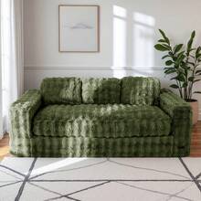 MAXYOYO 2/3 Seater Couch With  Cushion & Backrest,Boneless Floor Sofa With Armrests For Living Room Bedroom Office,Sofa In A Box,No Assembly Required - màu xanh lá - Xem 1