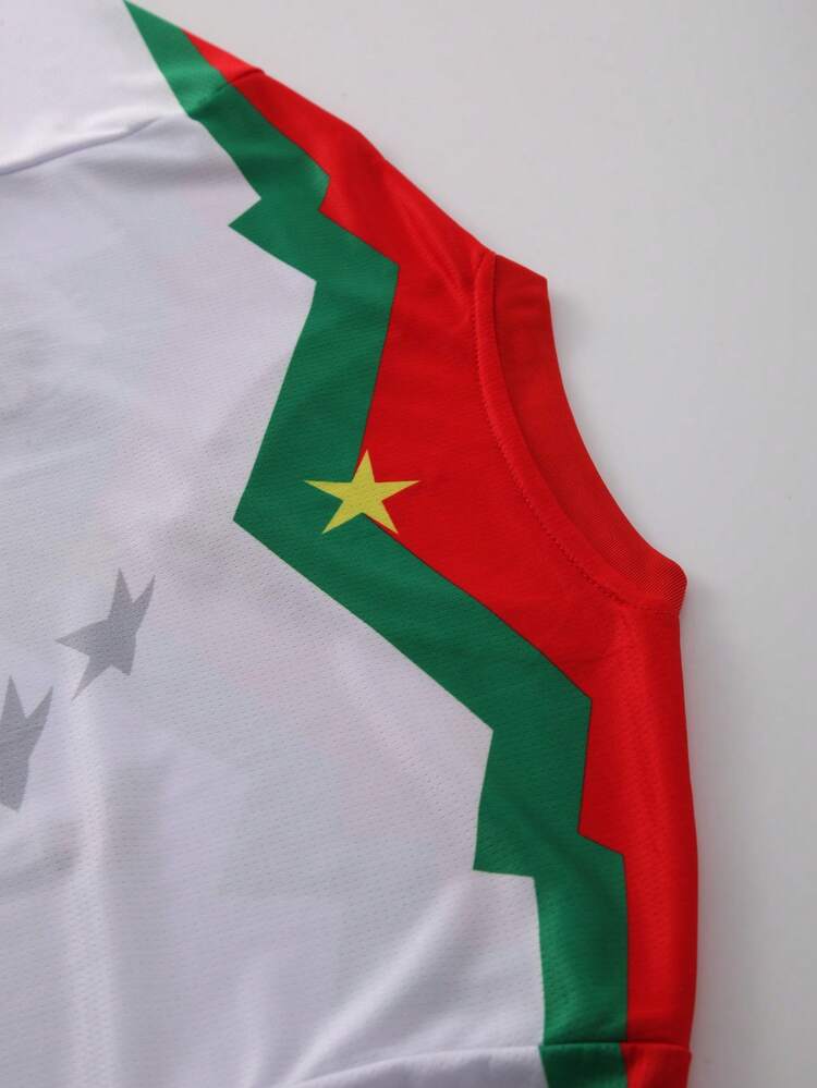 ODMYONO FBF Men's And Women's V-Neck T-Shirt, Short Sleeve, Sports, Student, Summer Football Quick-Dry T-Shirt - White - View 9