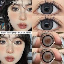 MILLCREEK MILL CREEK 全新 1 对彩色隐形眼镜 灰色隐形眼镜 时尚灰色眼镜片 年度韩国灰色隐形眼镜 万圣节服装角色扮演 - 年拋 - 查看 7