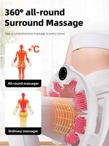 Fitness Exercise Massage Stick, New Yoga Wheel, Circular Leg Clamp Roller, Deep Leg Muscle Relaxation Massage Equipment - Pink - View 4