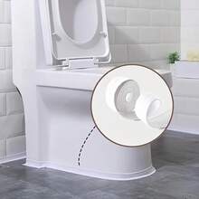 Widened Bathroom Toilet Seal Strip, Kitchen Sink Edge Seam Tape, Easy Peel And Stick, Disposable Joint Strip, Perfect Holiday Gift!Bathroom Seal Strip, Seam Sealing, Clean And Neat, Durable High-Quality Self-Adhesive Strip, Home Essential - 白色-1個 - 查看 2