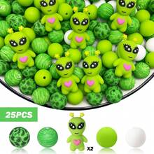 4/6/25 件怪物/外星人系列硅胶珠套装 - 非常适合 DIY 制作钥匙扣、项链、手链、装饰笔、珠宝和吊坠 - 怪獸/外星人系列 - 查看 19