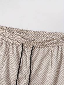 Men Polo Co-Ords - 米色 - 查看 9